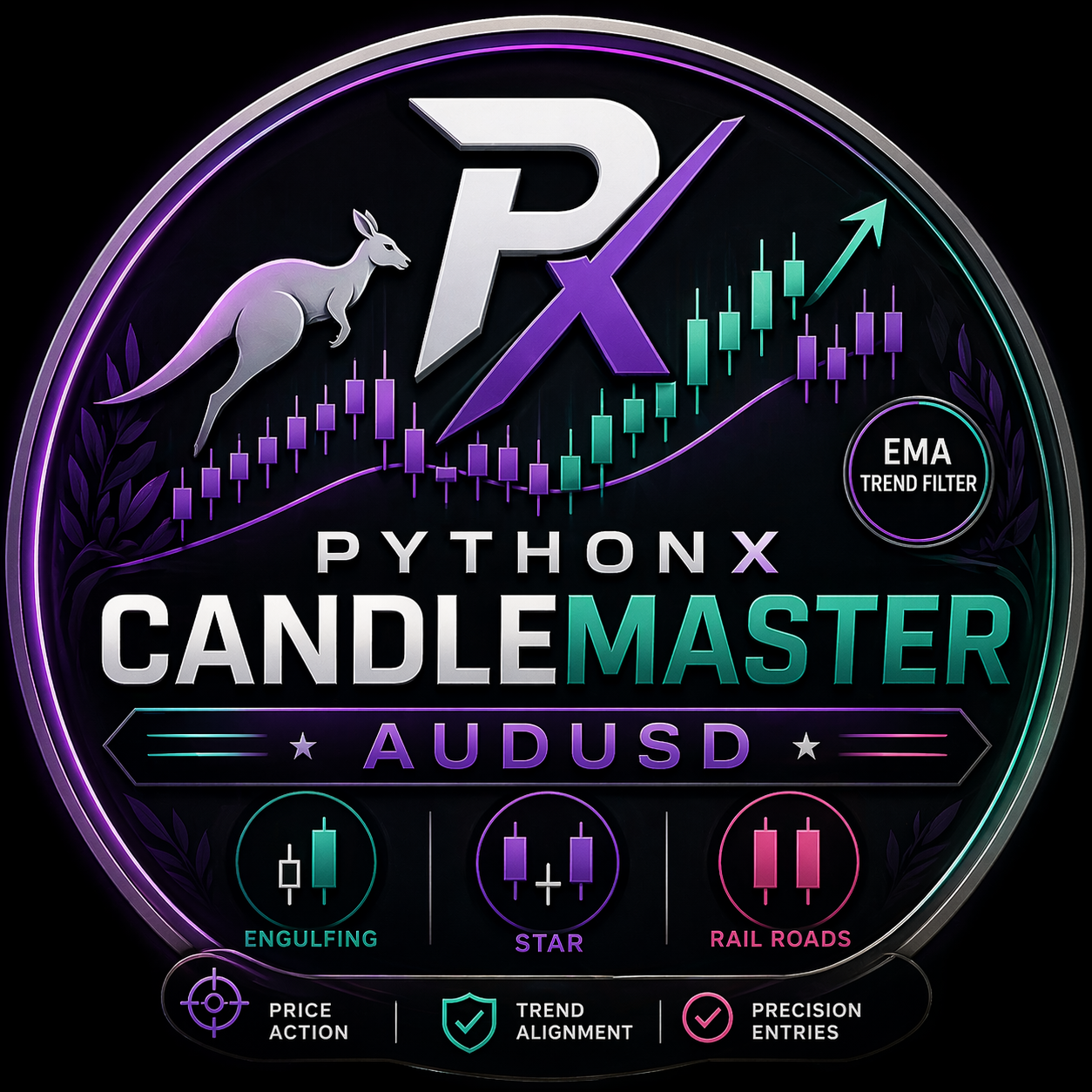 PythonX CandleMaster AUDUSD — MT5 Expert Advisor for AUDUSD