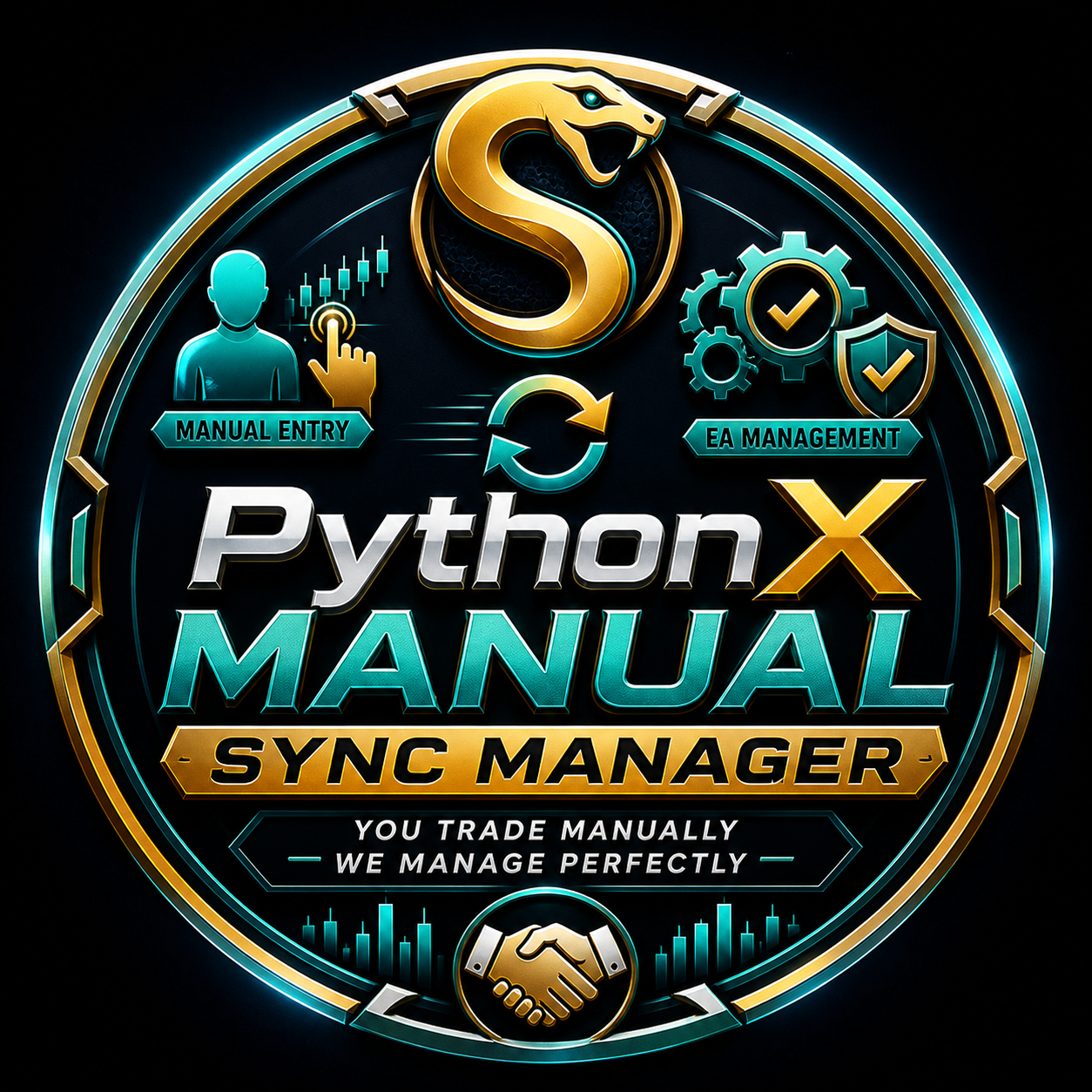 PythonX Manual Sync Manager — MT5 Expert Advisor for Multi