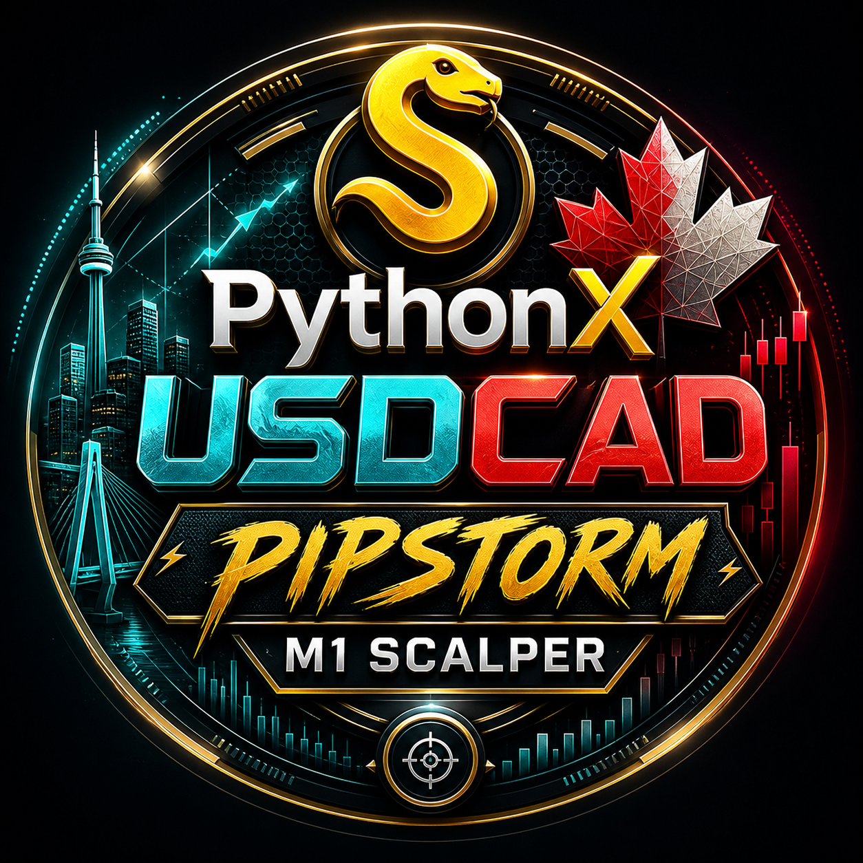 PythonX PipStorm USDCAD — MT5 Expert Advisor for USDCAD
